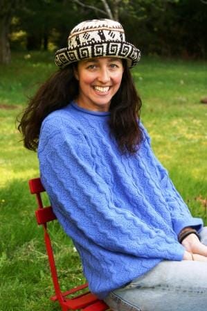 Hand Crochet Roll Up Rustic Alpaca Hat