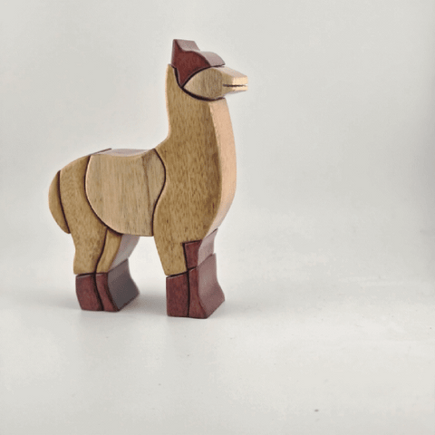 Woodflaire Handmade Wooden Alpaca Sculptures