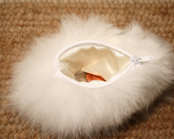 Buy Wholesale Taiwan Coin Purse Made Of Faux Rabbit Fur With Key