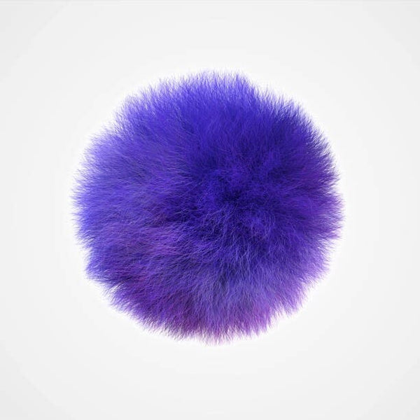 35 Piece Mini Purple Pom Poms Crafting Materials PomPom String Fuzz Fabric  Balls