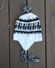 Alpaca Inca Braided Chullo Hat Socks Chullo One Size White Base