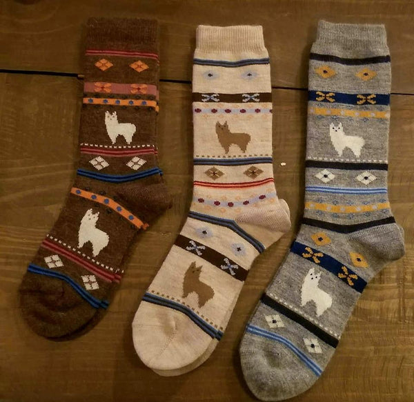 Cozy & Warm, Canadian Made Alpaca Socks - Best Selling – Green Gable Alpacas