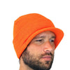 Brimmed Alpaca Knit Hat Hat Hunter Orange 