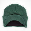 Brimmed Alpaca Knit Radar Mash Hat Hat Forest Green 