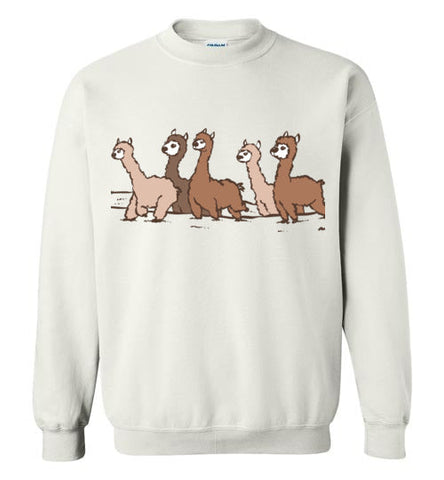 Curious Alpacas Gildan Crewneck Sweatshirt