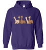 Curious Alpacas Gildan Heavy Blend Hoodie Shirts & Tops Purple S 