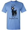 t-shirt: Alpaca I'm Fine Short-Sleeve Shirts & Tops Carolina Blue S 