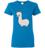 t-shirt: Alpaca Love Gildan Ladies Short-Sleeve Sapphire S 