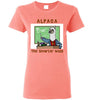 t-shirt: Alpaca The Smarter Wool Ladies Short-Sleeve Coral Silk S 