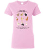t-shirt: I Want Alpacas to Like Me Gildan Ladies Short-Sleve Light Pink S 
