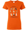 t-shirt: I Want Alpacas to Like Me Gildan Ladies Short-Sleve Orange S 