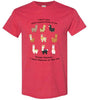 t-shirt: I Want Alpacas to Like Me Gildan Short-Sleve Heather Red S 