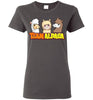 t-shirt: Team Alpaca Gildan Ladies Short-Sleeve FUN Charcoal S 