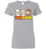 t-shirt: Team Alpaca Gildan Ladies Short-Sleeve FUN Sports Grey S 