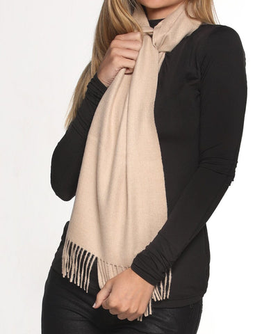 100% Baby Alpaca Woven Solid Scarf