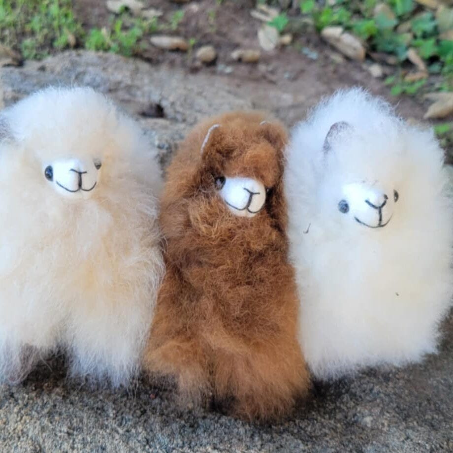 4" Small Alpaca Figure - Choice Alpaca Products-4inch-fur-toy-varies