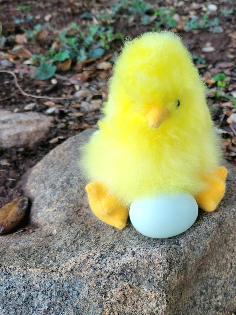 5" Fur Alpaca Chick - Choice Alpaca Products-5inch_YellowChick