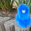 6" Standing Alpaca Fur Toy Toy Blue 