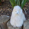 6" Standing Alpaca Fur Toy Toy Fawn 