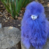 6" Standing Alpaca Fur Toy Toy Purple 