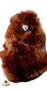 9" Standing Fur Alpaca Toy - Choice Alpaca Products-9inchStndFurToy_darkbrown