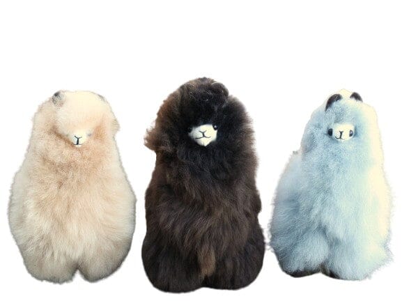 9" Standing Fur Alpaca Toy | Choice Alpaca Products