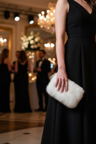 Alpaca Fur Clutch Purse