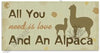 Alpaca Home Decor Wooden Plaque - Choice Alpaca Products-PDlifeisgood-allyouneed