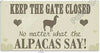Alpaca Home Decor Wooden Plaque - Choice Alpaca Products-PDlifeisgood-keepthegate