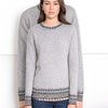 Alpaca Inca Patterned Sweater - Choice Alpaca Products-scr001-grey-xs