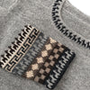 Alpaca Inca Patterned Sweater - Choice Alpaca Products-scr001-grey-xs