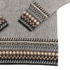 Alpaca Inca Patterned Sweater - Choice Alpaca Products-scr001-grey-xs