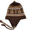 Alpaca Infant Toddler Chullo Hat - Choice Alpaca Products-Chullo_Infant_4T-redbrown