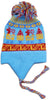Alpaca Infant Toddler Chullo Hat Socks Infant to 4T Light Blue 