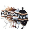 Alpaca Rustic Chullo with Ear Flaps - Choice Alpaca Products-5002-cream