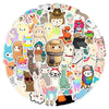 Alpaca Stickers Glossy - Choice Alpaca Products-GlossyAlpacaStickers-50pk