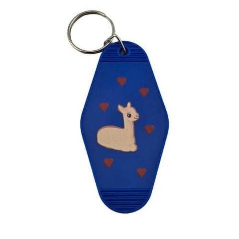 Alpaca Vintage Motel Keychain Souvenir