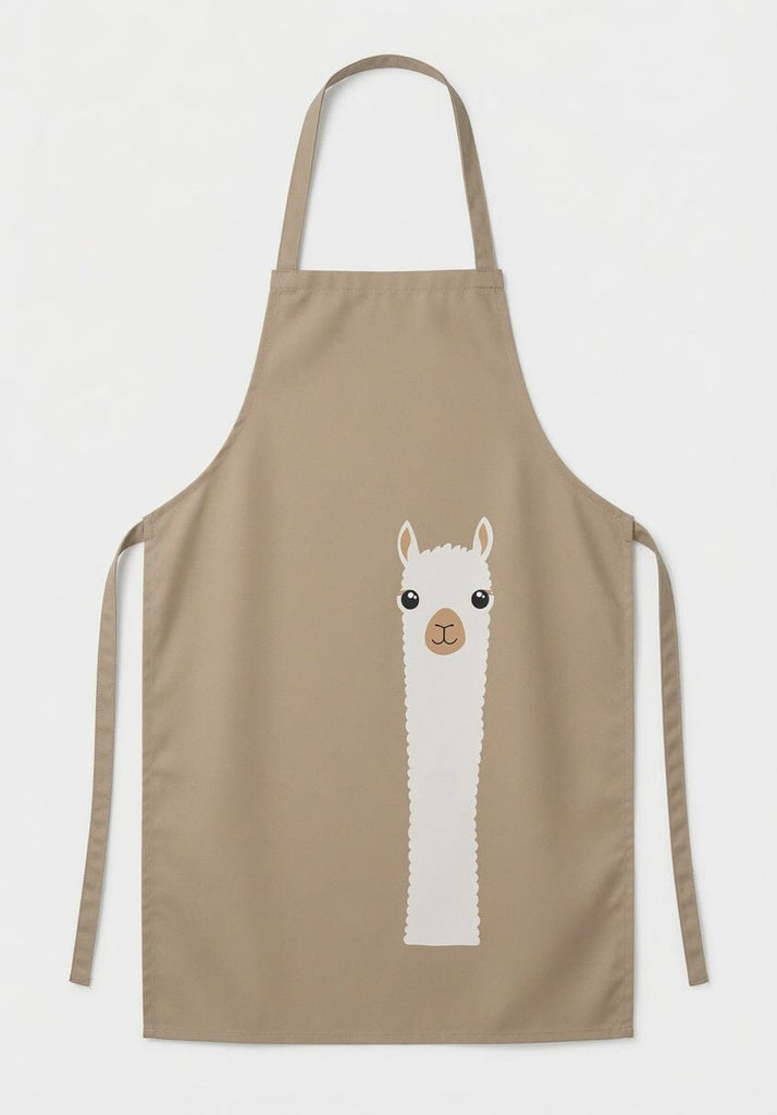 Alpaca Watching Apron Shirts & Tops Adult CoffeeBrown 