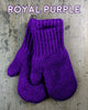 Alpaca Work/Play Alpaca Lined Mittens - Choice Alpaca Products-linedmittens-sm-royalpurple