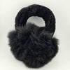 Baby Alpaca Ear Muffs Hat Black 