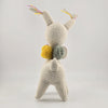 Baby Alpaca Knit Figure with Pom-Pom Necklace Toy 