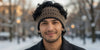 Checkered USA Made Alpaca Headband Hat 