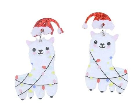 Christmas Alpaca Earrings - Choice Alpaca Products-YIRE_Christmas_earrings