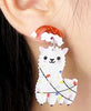 Christmas Alpaca Earrings - Choice Alpaca Products-YIRE_Christmas_earrings