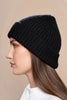 Classic Knitted 100% Baby Alpaca Hat - Choice Alpaca Products-K10Z918P0000-H910001-Black