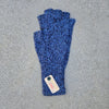 Colorful 100% Alpaca Fingerless Knit Alpaca Gloves - Choice Alpaca Products-440-md-blue-melange