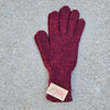 Colorful 100% Alpaca Full Fingered Knit Alpaca Gloves - Choice Alpaca Products-441-med-redmelange