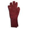 Colorful 100% Alpaca Full Fingered Knit Alpaca Gloves Gloves Medium Dark Red 