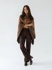 Floral Reversible Hand Made Embroidery Alpaca Ruana Poncho One Size Fits Most AMARILIS CAMELL 