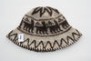 Hand Crochet Roll Up Rustic Alpaca Hat - Choice Alpaca Products-